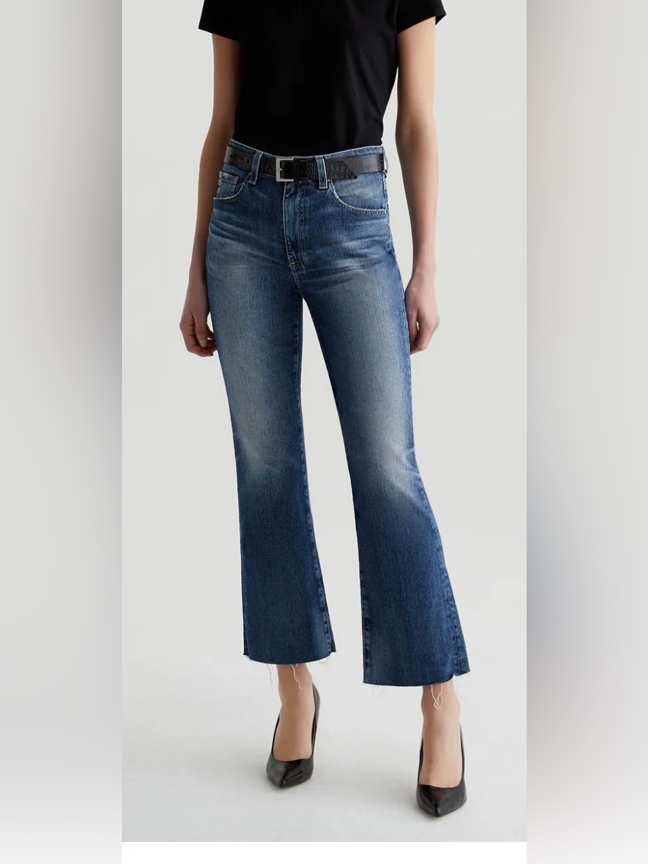 Ag High-Rise Cropped Boot Jeans - Kingsley